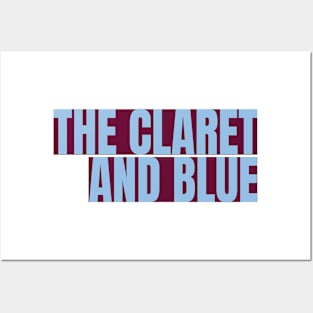 the claret and blue Posters and Art